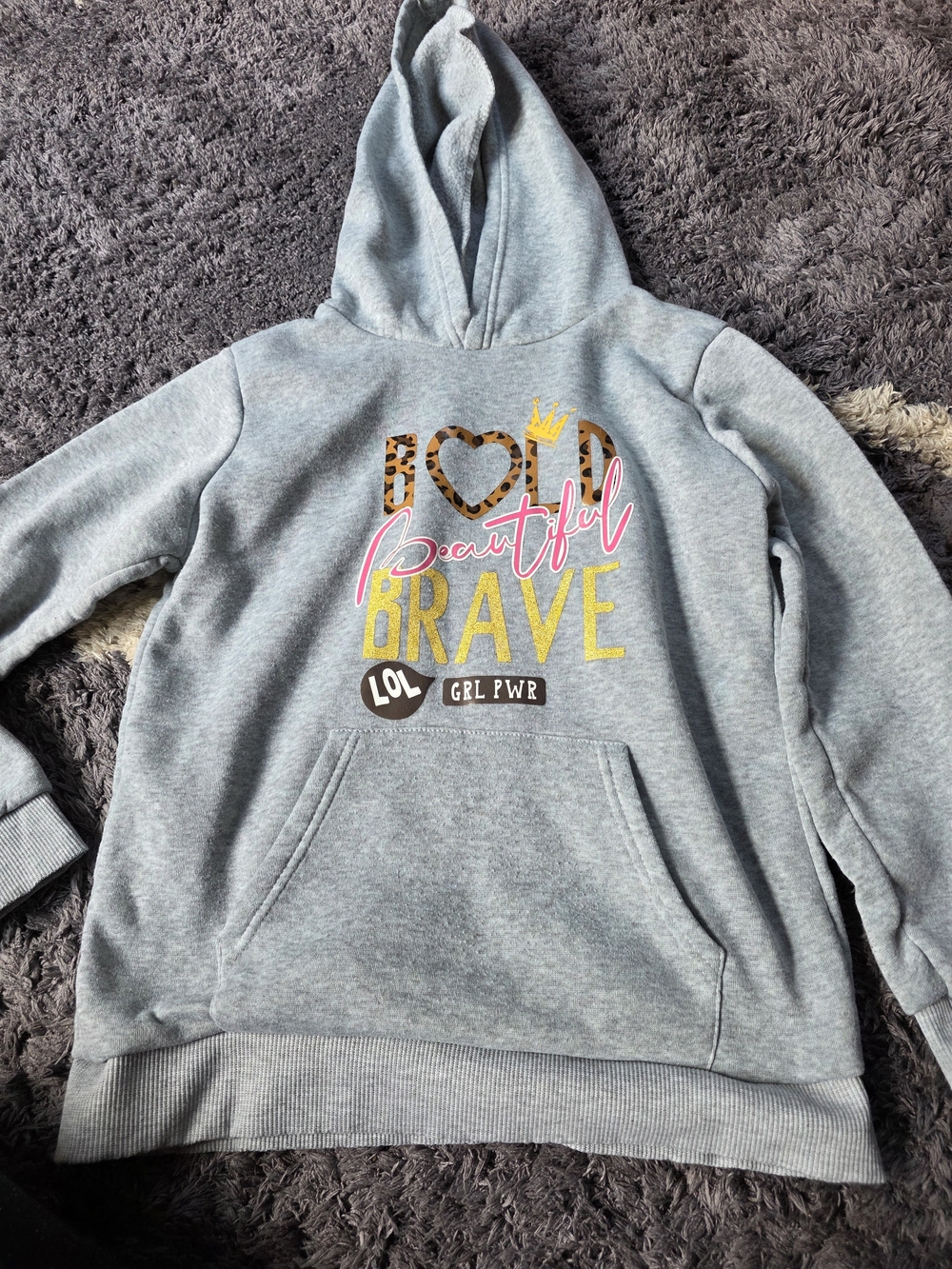 Kids Hooded Sweatshirt Set with Colorful Graphic